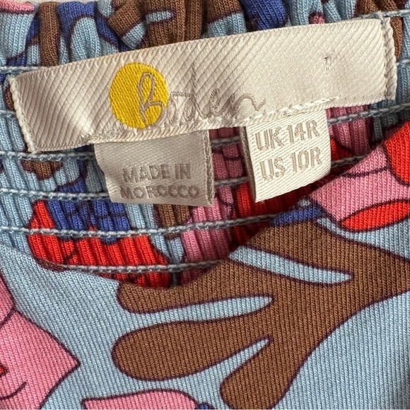 Boden Smock Detail Jersey Maxi Dress, Dusty Blue Terrace Bud, Size 10 - Picture 11 of 11